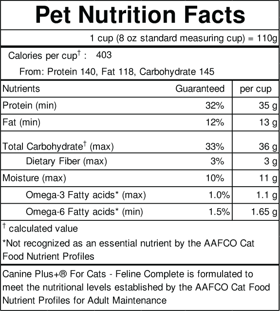 Canine Plus+® For Cats - Feline Complete [380g/1kg]